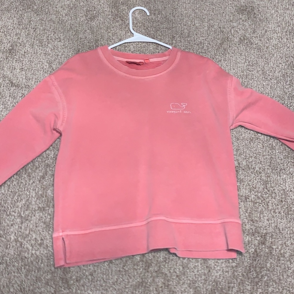 vineyard vines coral color long tee